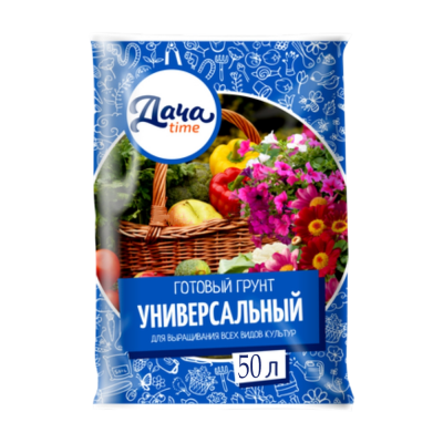 Грунт универсальный, 50л, Дача Тайм