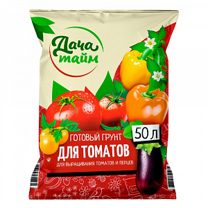 Грунт для томатов и перцев, 50л, Дача Тайм